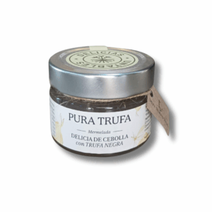Mermelada de cebolla con trufa negra Pura Trufa en tarro de cristal gourmet